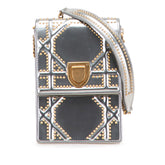 Metallic Studded Calfskin Vertical Diorama